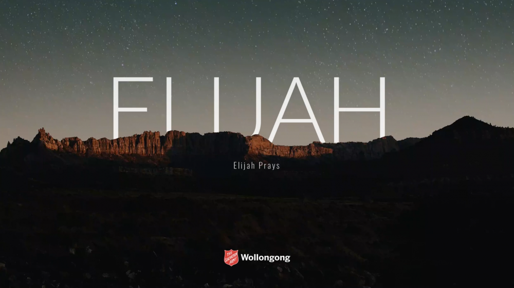 Elijah Prays Image