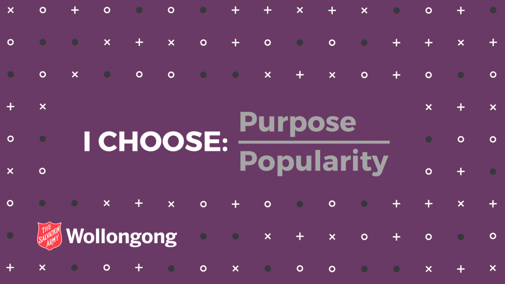 I Choose Purpose Over Popularity Image